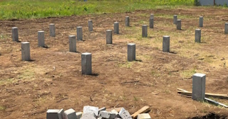 Фундамент на забивных жб сваях под ключ в каменке - фундамент из забивных железобетонных свай цена от 3167 руб/м2